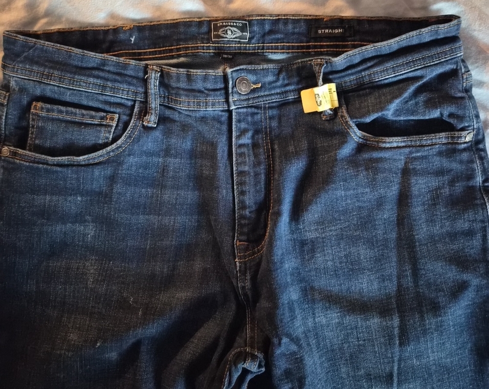 Wrangler Men's Dark Blue Straight Jeans